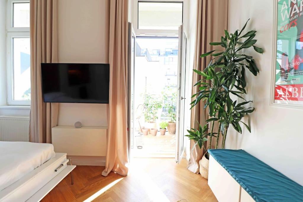 Smart Apt Mit Balkon Am Augarten Park Naehe Zentrum Виена Екстериор снимка
